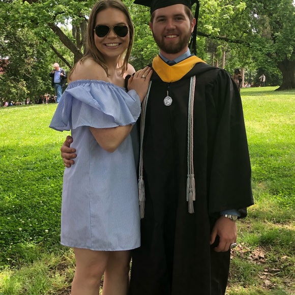 Simply Couture off the shoulder stripped dress - Picture 1 of 4